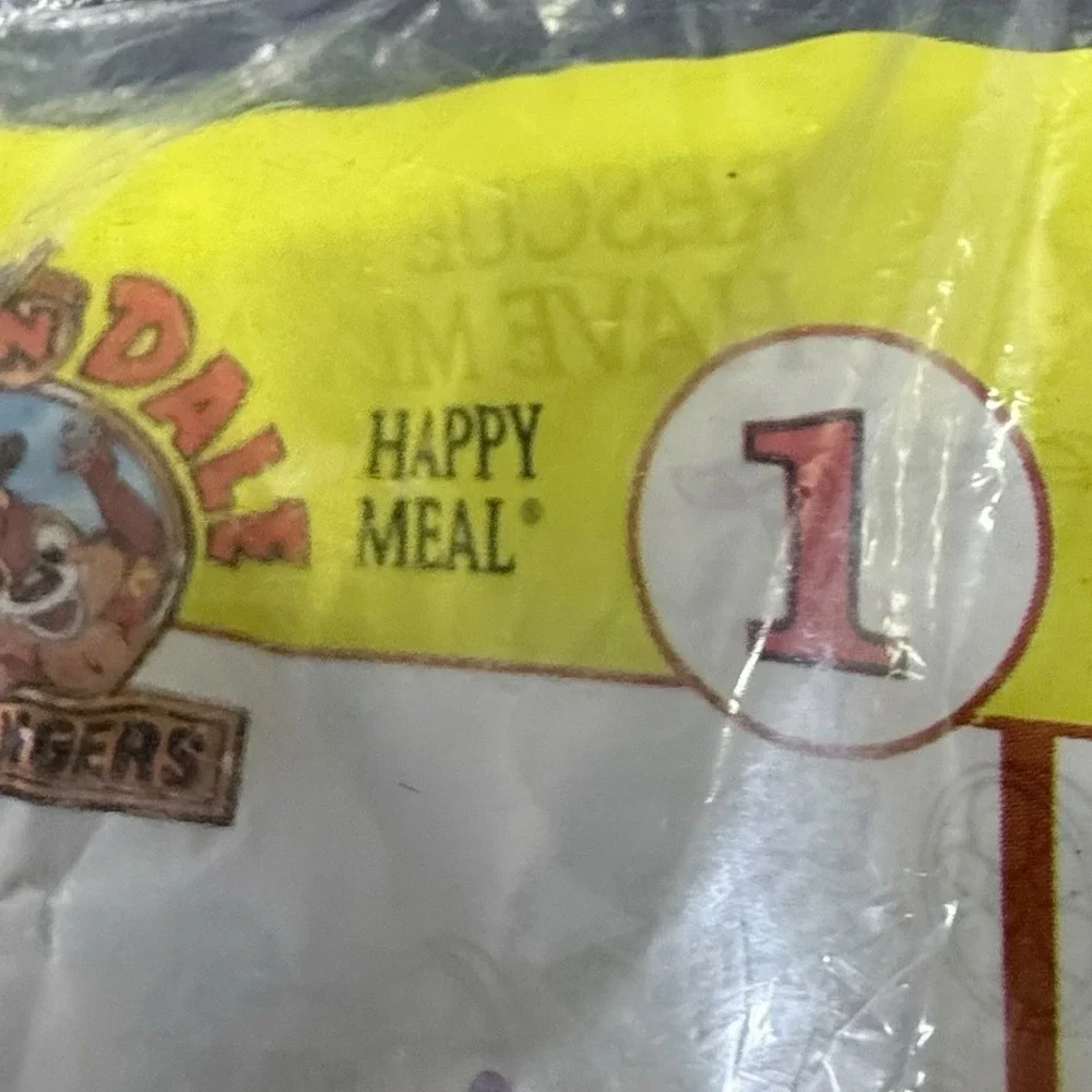 1989‎ Chip N Dale Rescue Rangers Chip Toy McDonalds Happy Meal Disney New Sealed